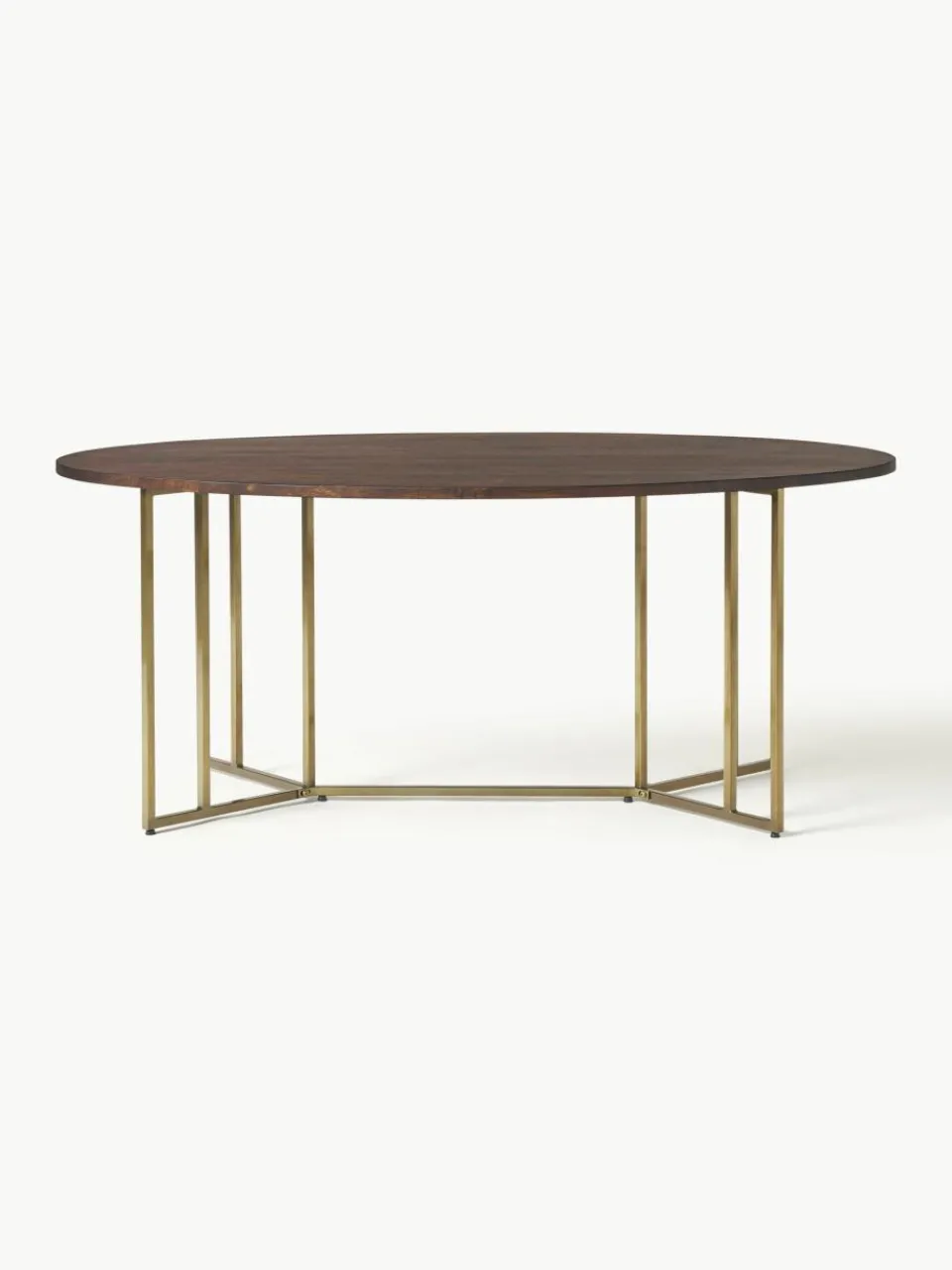 Ovale eettafel Luca van mangohout, verschillende formaten^Westwing Collection Clearance