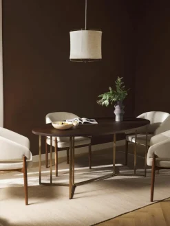 Ovale eettafel Luca van mangohout, verschillende formaten^Westwing Collection Clearance