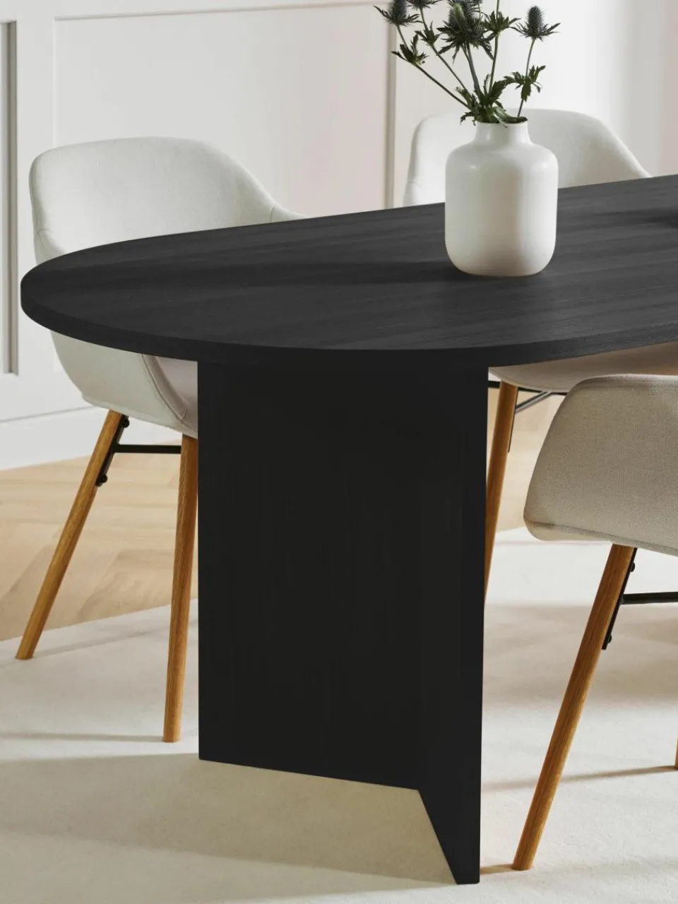 Ovale houten eettafel Toni, 200 x 90 cm^Westwing Collection Online