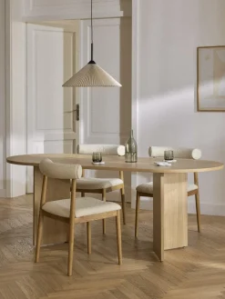 Ovale houten eettafel Toni, 200 x 90 cm^Westwing Collection Sale