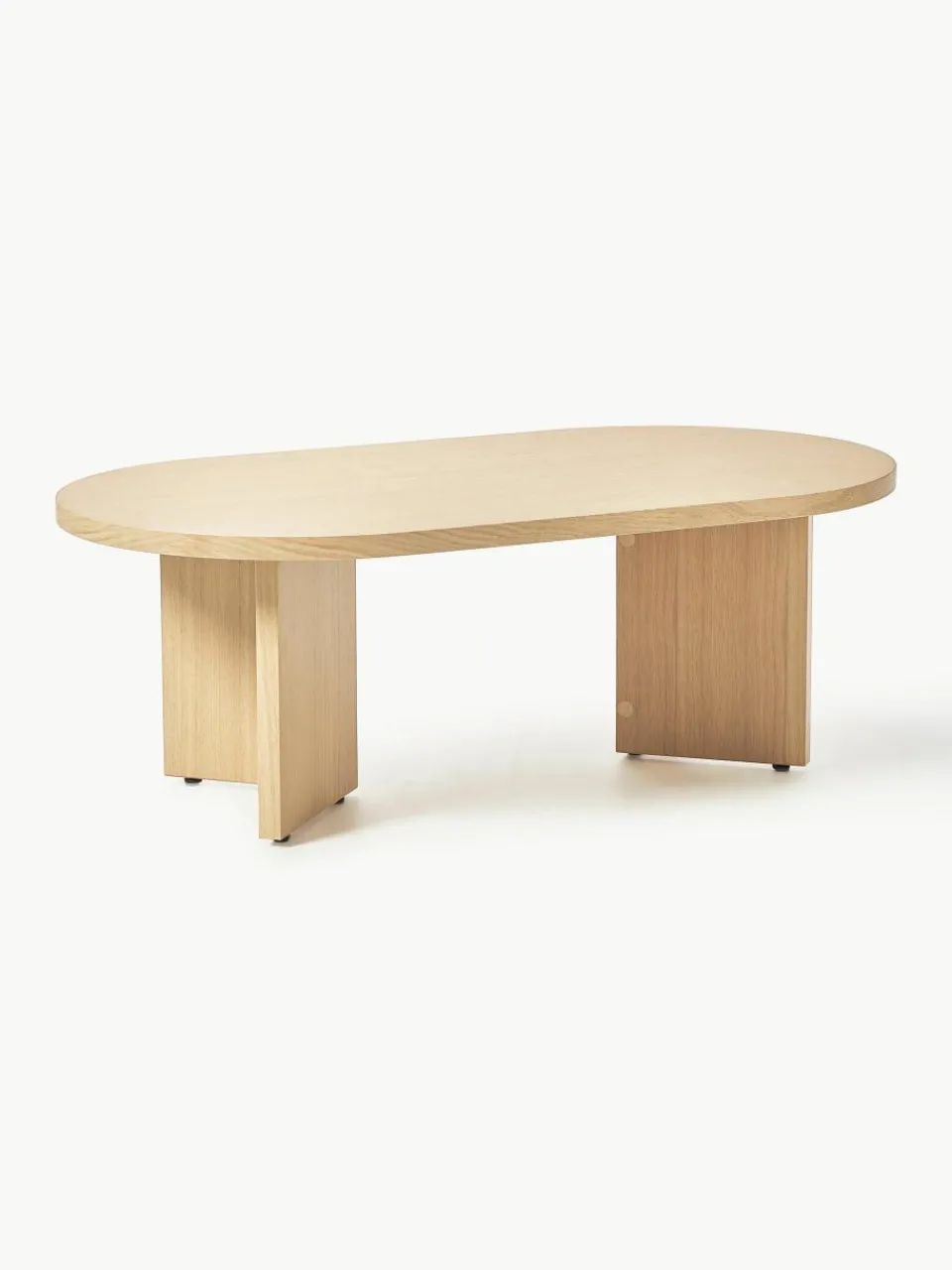 Ovale houten salontafel Toni^Westwing Collection New