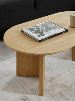 Ovale houten salontafel Toni^Westwing Collection New