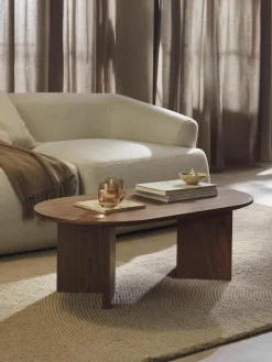 Ovale houten salontafel Toni^Westwing Collection Sale