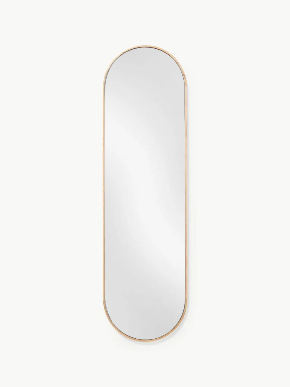 Ovale passpiegel Avery met eikenhouten lijst^Westwing Collection Online