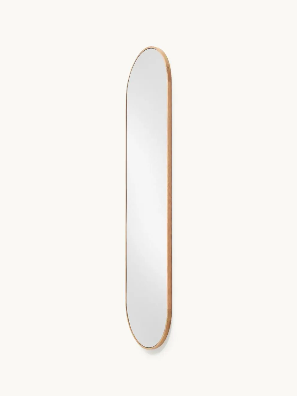Ovale passpiegel Avery met eikenhouten lijst^Westwing Collection Online