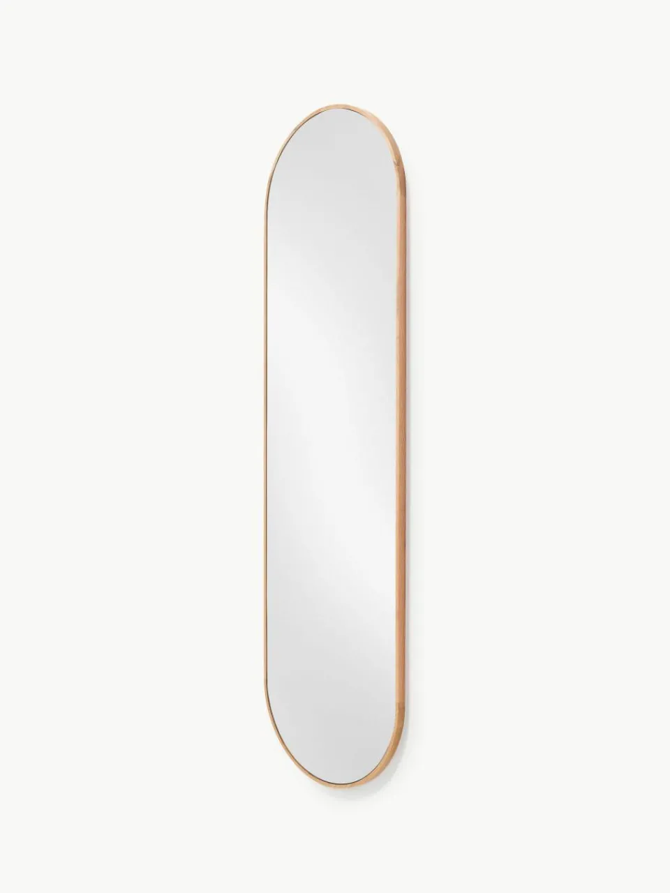 Ovale passpiegel Avery met eikenhouten lijst^Westwing Collection Online