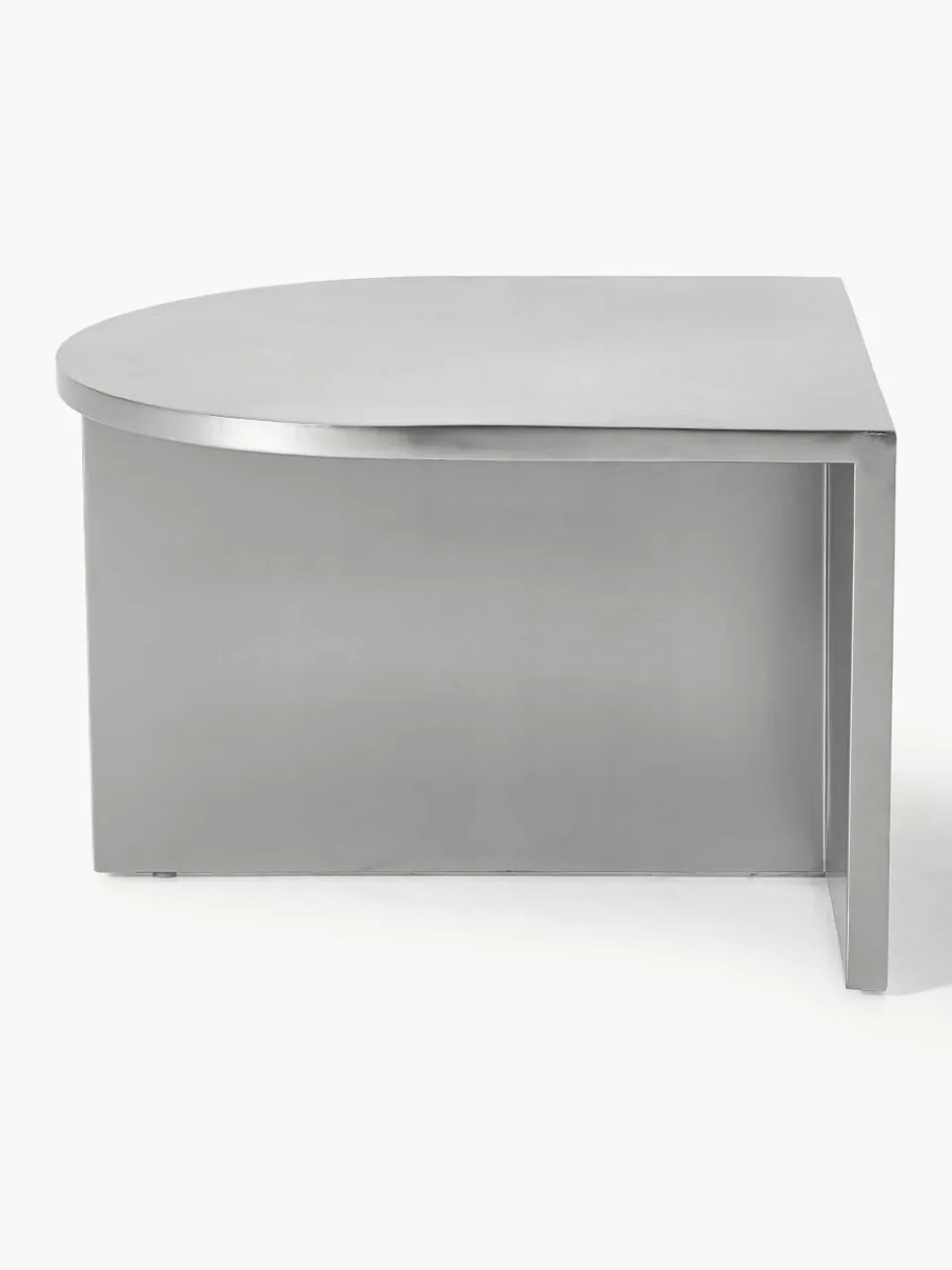Ovale salontafels Leander van metaal en marmer, set van 2^Westwing Collection Outlet