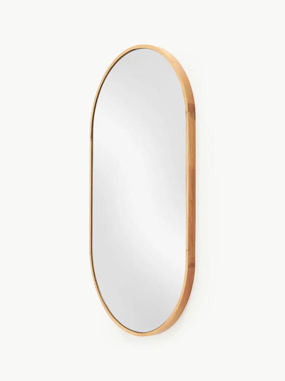 Ovale wandspiegel Avery met eikenhouten lijst^Westwing Collection Clearance