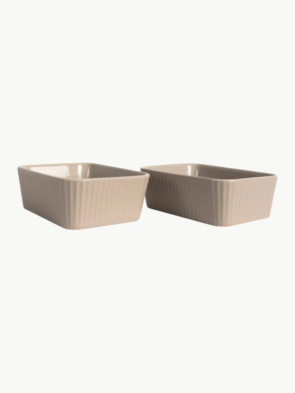 Ovenschalen Flora met geribbeld oppervlak, 2 stuks^Sagaform Outlet