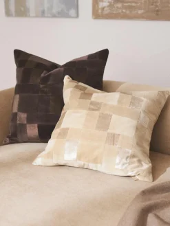 Patchwork fluwelen kussenhoes Bastien^Westwing Collection Fashion