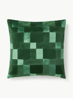 Patchwork fluwelen kussenhoes Bastien^Westwing Collection Clearance