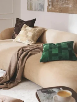 Patchwork fluwelen kussenhoes Bastien^Westwing Collection Clearance