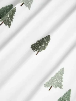 Perkal katoenen dekbedovertrek Darina met dennenbomen^Westwing Collection Discount