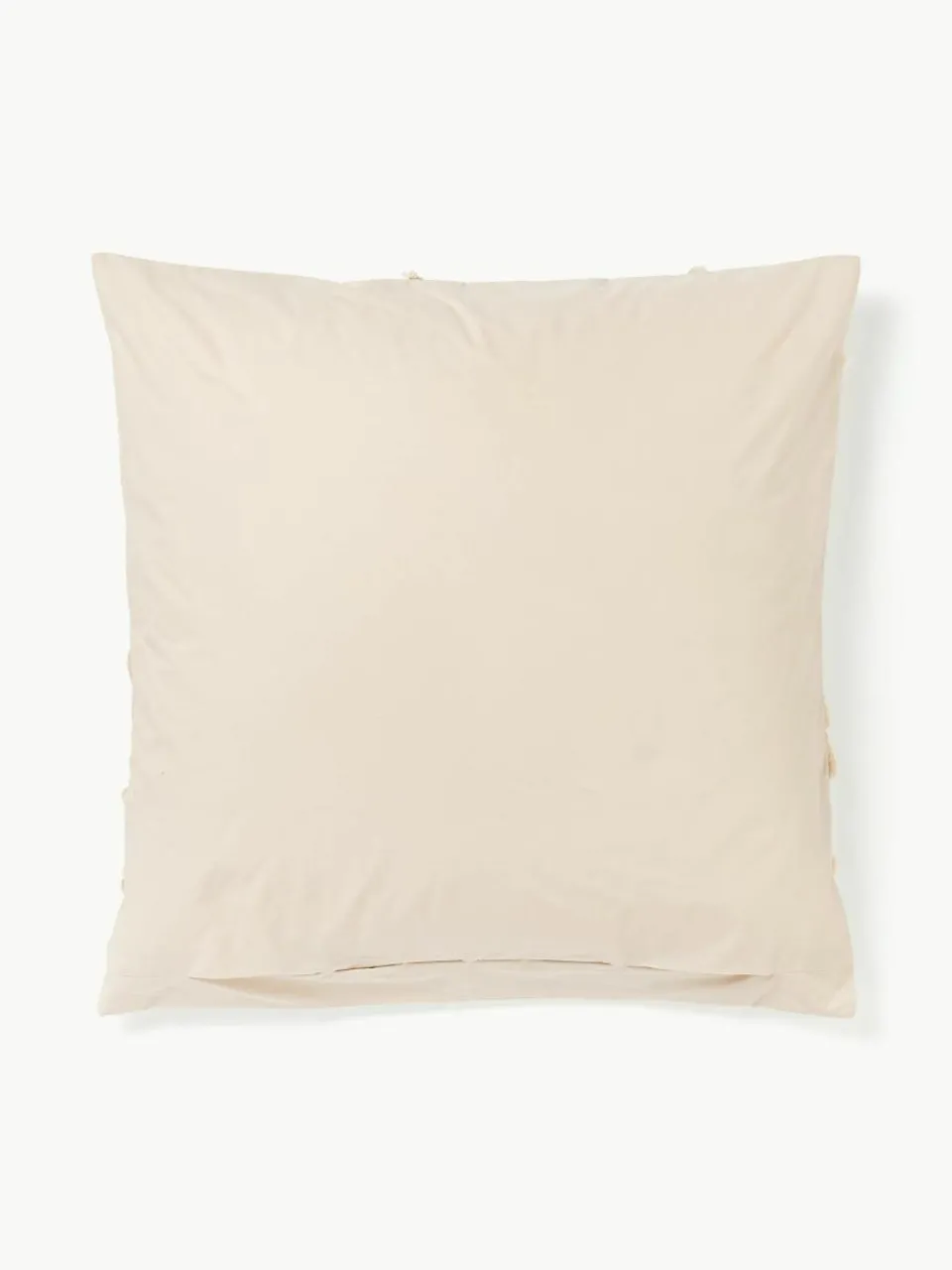 Perkalkatoenen kussenhoes Madeline met getufte decoratie^Westwing Collection Online