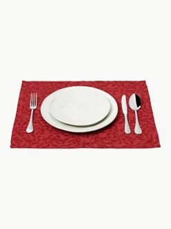Placemats Hollyn met winters motief, 2 stuks^Westwing Collection New