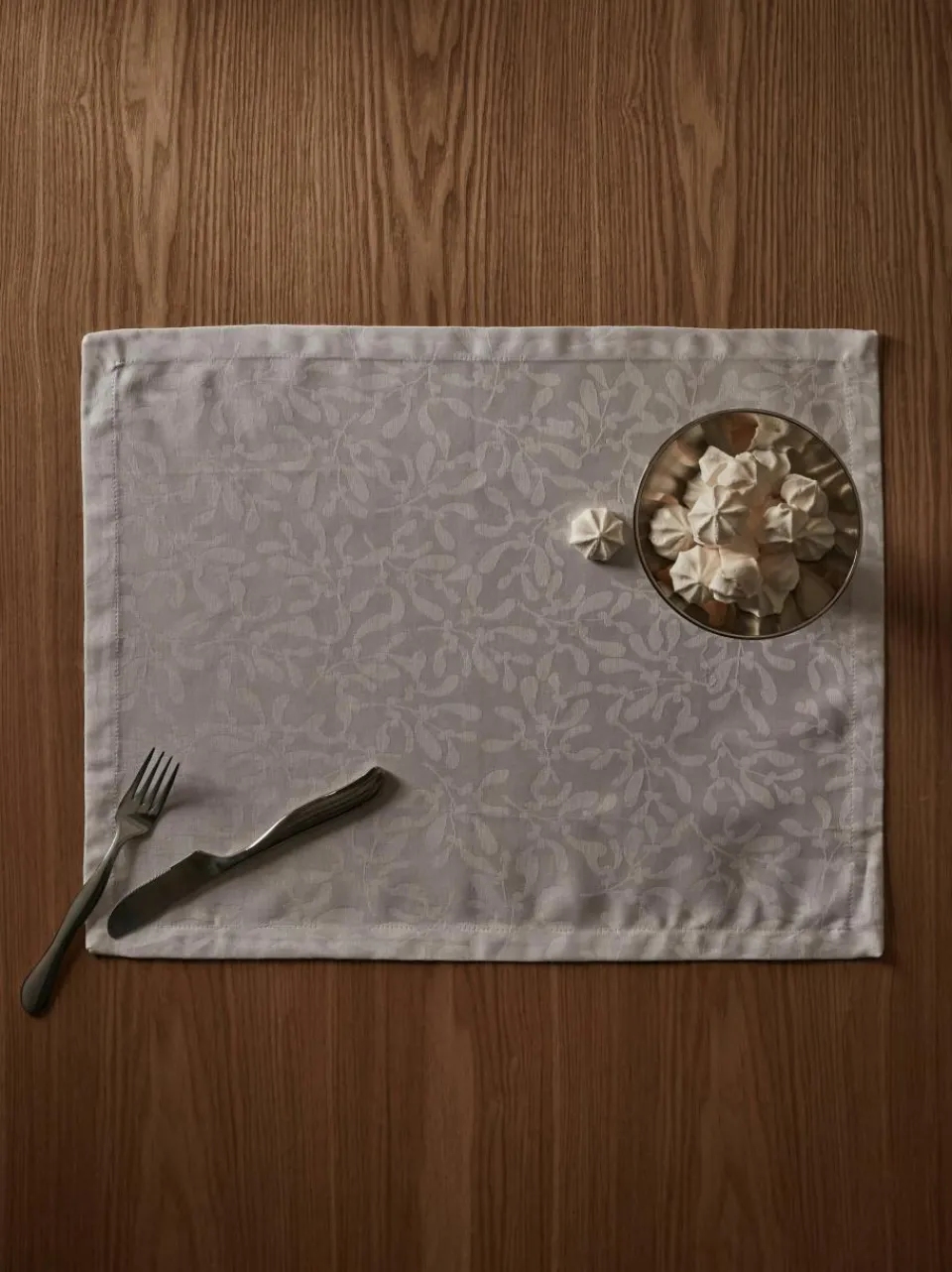 Placemats Hollyn met winters motief, 2 stuks^Westwing Collection New