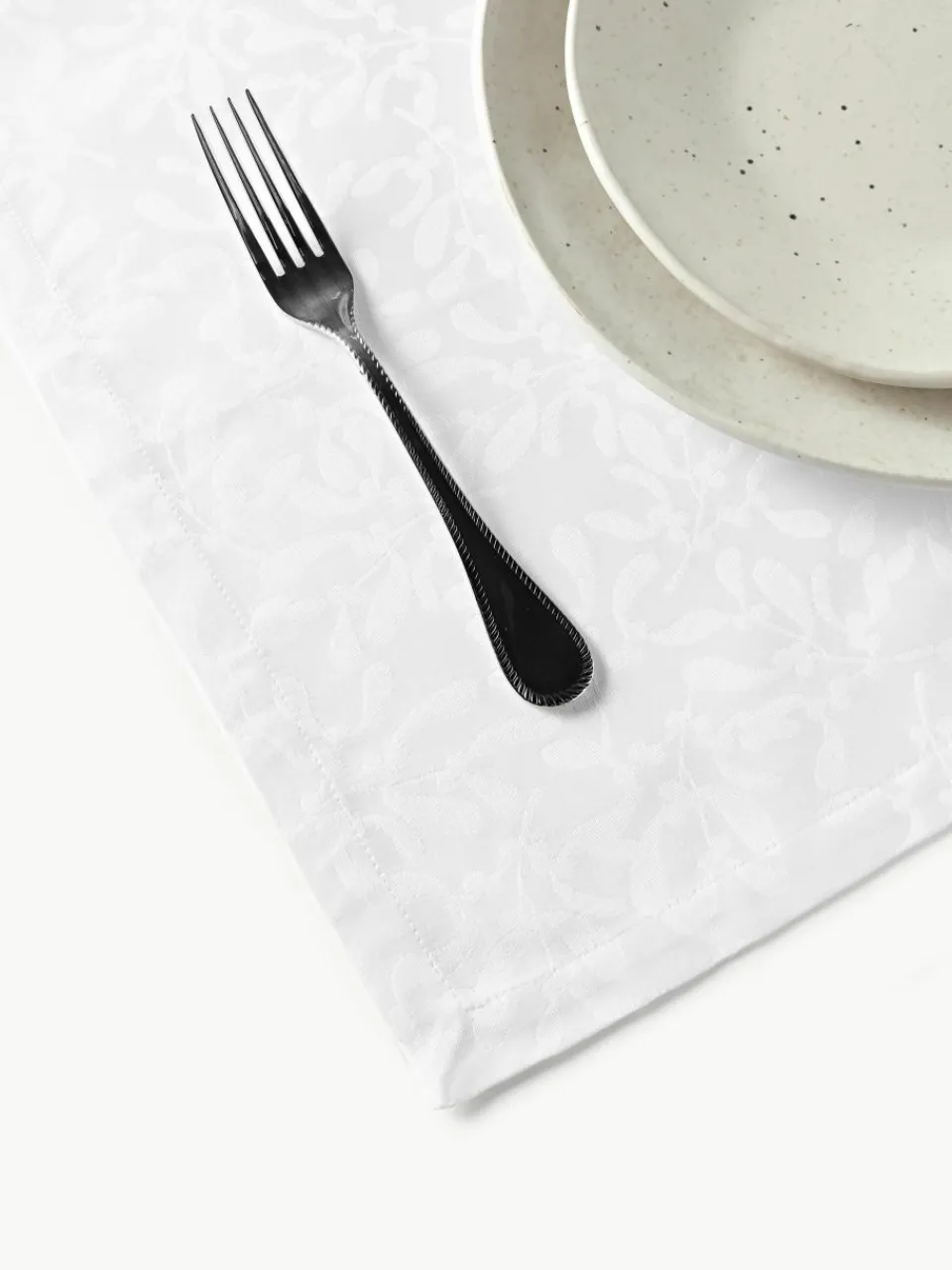 Placemats Hollyn met winters motief, 2 stuks^Westwing Collection New