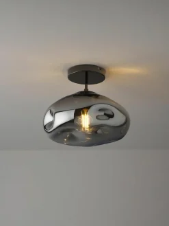 Plafondlamp Amora van gespiegeld glas^Westwing Collection Fashion