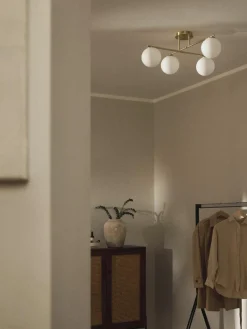 Plafondlamp Atlanta van opaalglas^Westwing Collection Hot