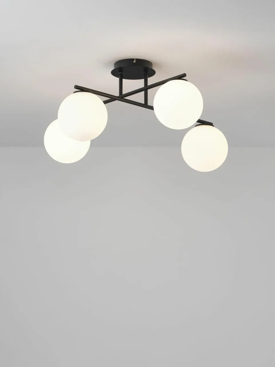 Plafondlamp Atlanta van opaalglas^Westwing Collection Sale