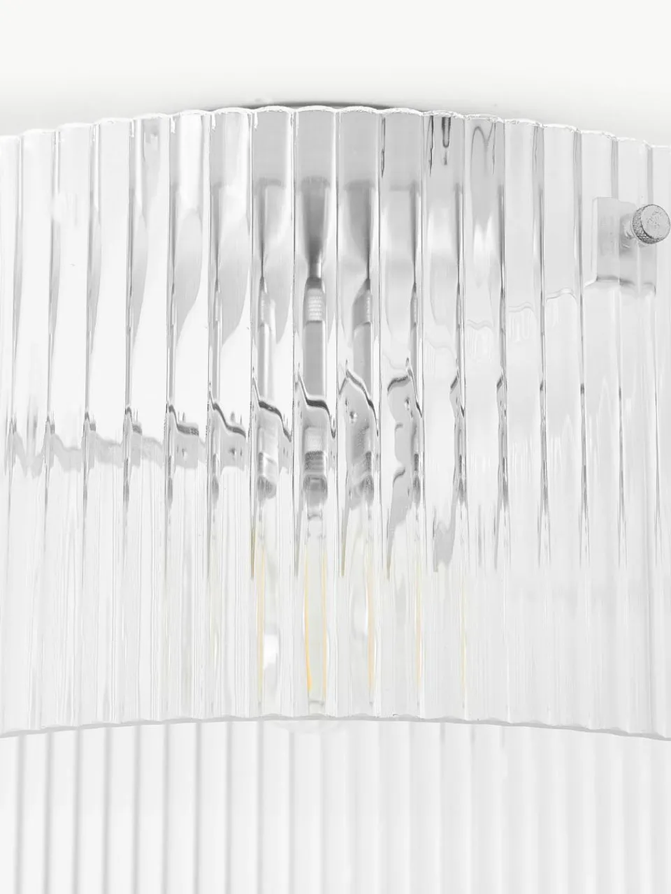 Plafondlamp Emmi van geribbeld glas^Westwing Collection Outlet