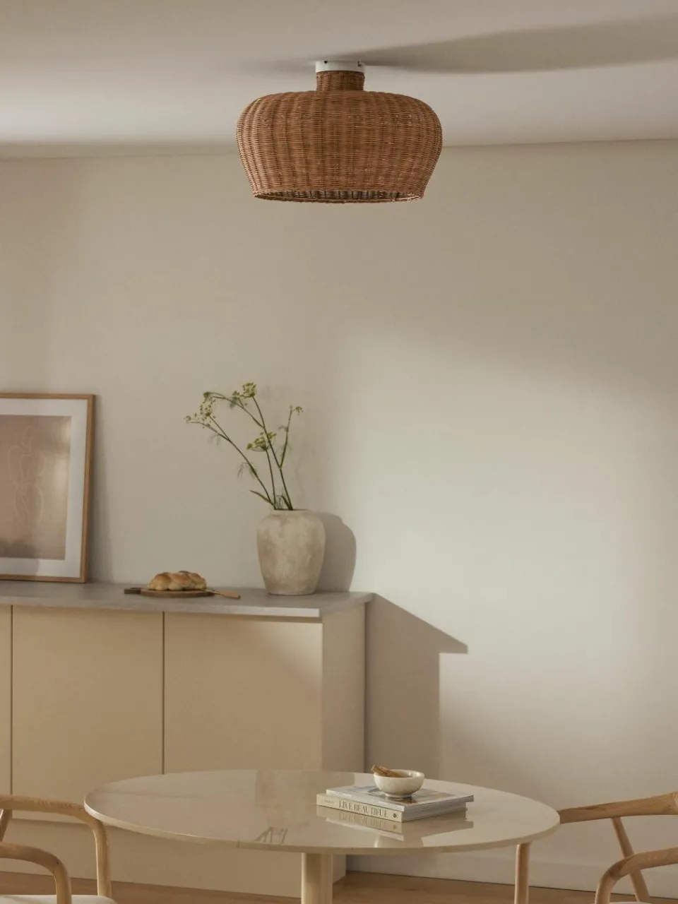 Plafondlamp Krisa van rotan^Westwing Collection Hot