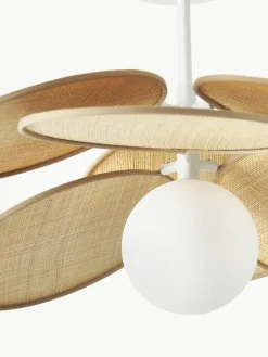 Plafondlamp Milani met decoratie uit natuurlijke vezels^Westwing Collection Discount