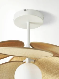 Plafondlamp Milani met decoratie uit natuurlijke vezels^Westwing Collection Discount