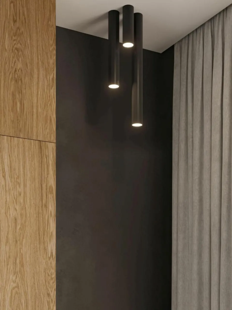 Plafondspot Castro, H 40 cm^Westwing Fashion