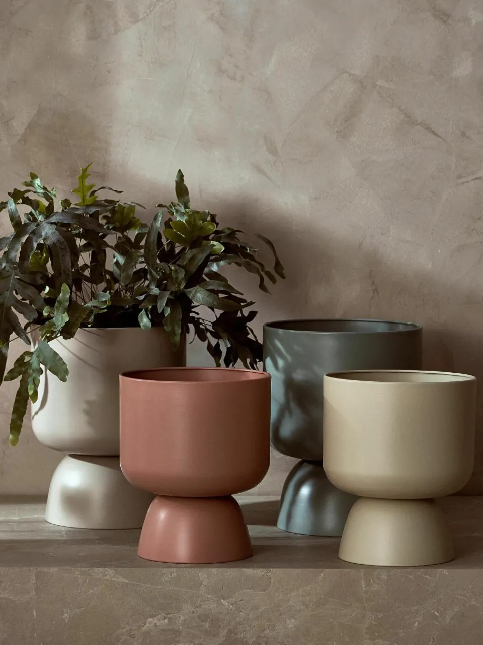Plantenbakken Kanta, set van 2^Westwing Collection New