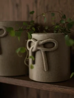 Plantenpot Bow van keramiek, H 11 cm^DBKD Outlet
