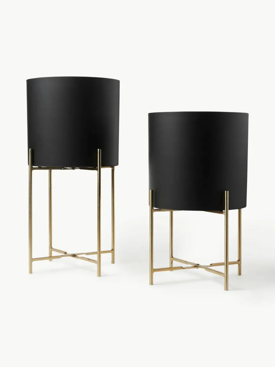 Plantenpotten Mina van metaal, set van 2^Westwing Collection Clearance