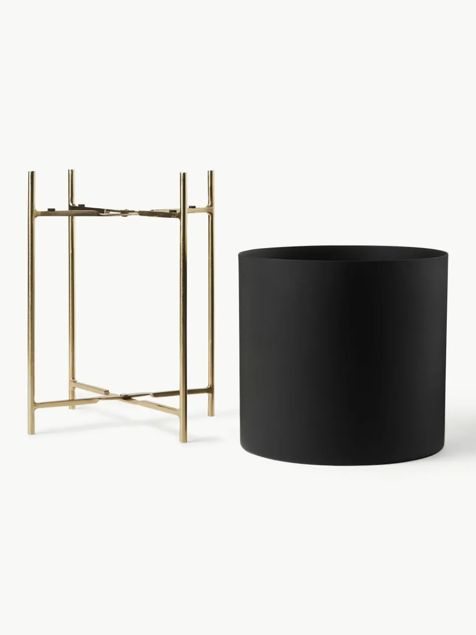 Plantenpotten Mina van metaal, set van 2^Westwing Collection Clearance
