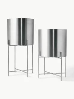Plantenpotten Mina van metaal, set van 2^Westwing Collection New