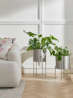 Plantenpotten Mina van metaal, set van 2^Westwing Collection New