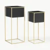 Plantenpottenset Leilani van metaal, set van 2^Westwing Collection Best
