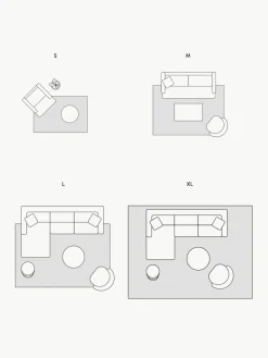 Pluizig hoogpolig vloerkleed Dreamy met franjes^Westwing Collection Best