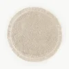 Pluizig rond hoogpolig vloerkleed Dreamy met franjes^Westwing Collection New