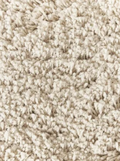Pluizig rond hoogpolig vloerkleed Dreamy met franjes^Westwing Collection New