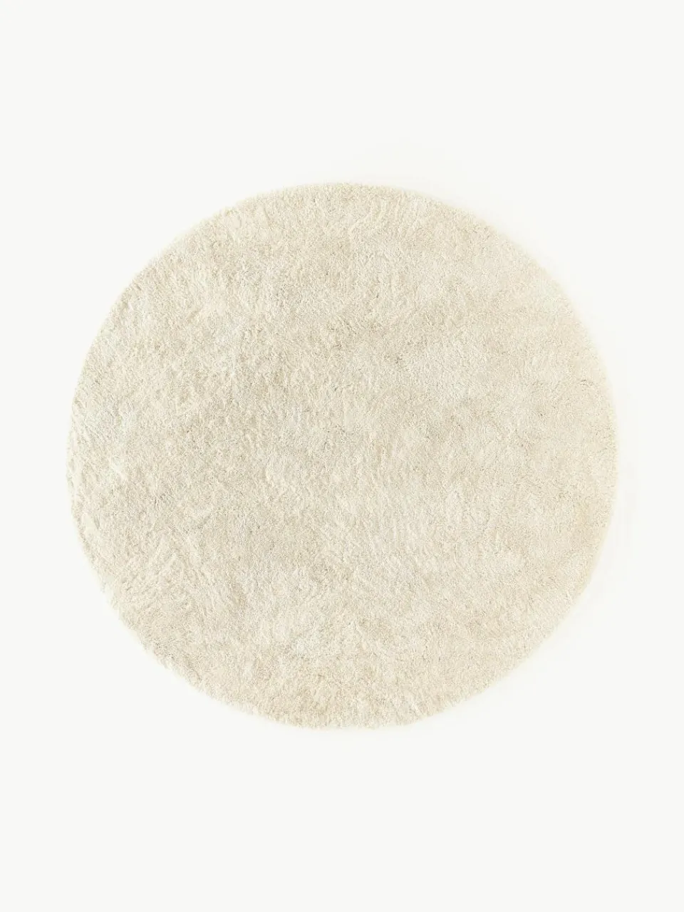 Pluizig rond hoogpolig vloerkleed Leighton^Westwing Collection New