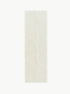 Pluizige hoogpolige loper Jade met verhoogd hoog-laag structuur^Westwing Collection Outlet