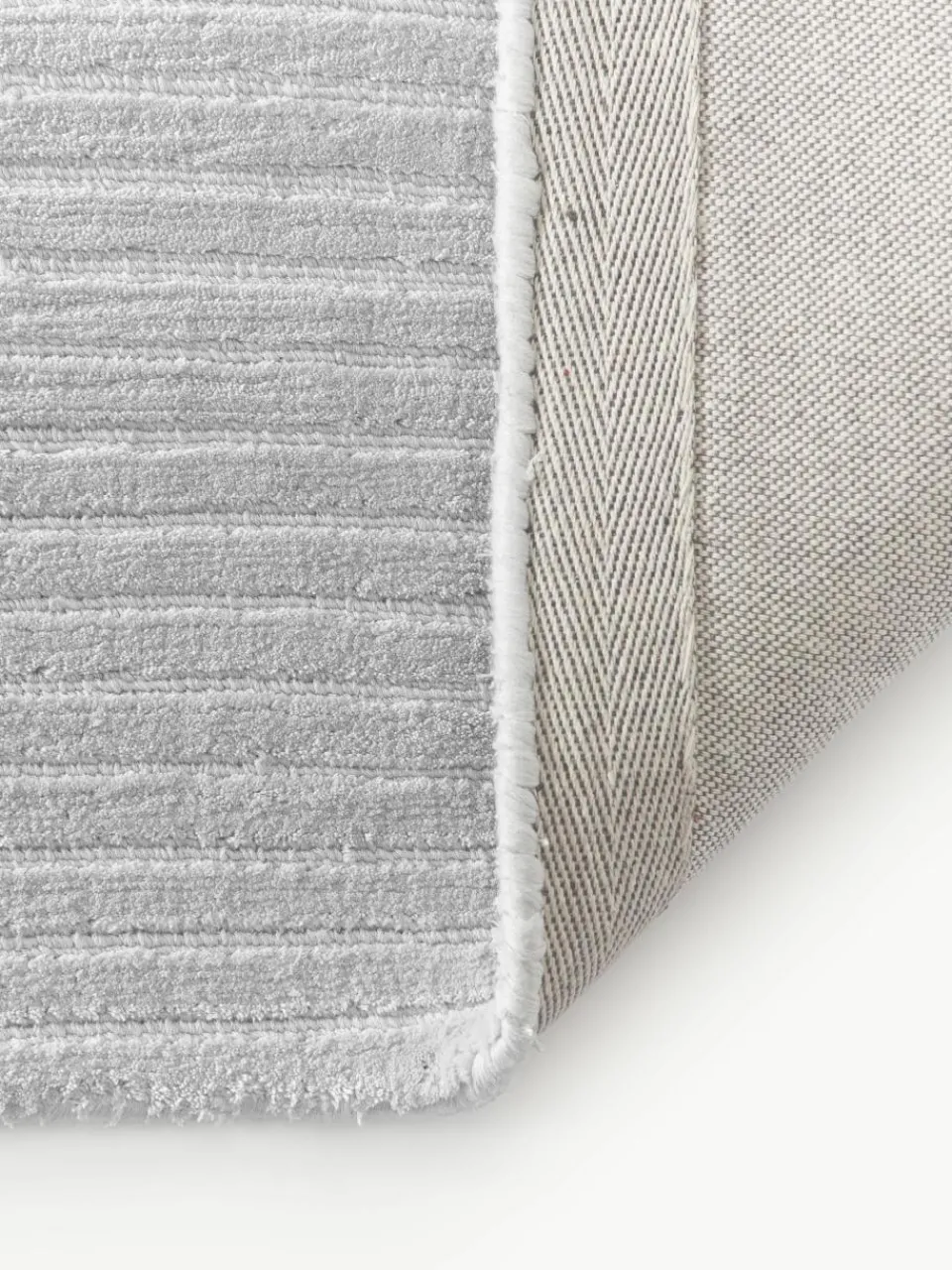 Pluizige hoogpolige loper Wes met hoog-laag structuur, handgeweven^Westwing Collection Outlet