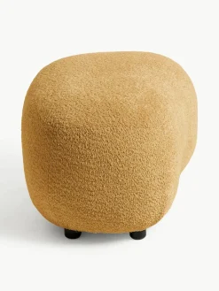 Poef Alba uit teddy-bouclé^Westwing Collection Fashion
