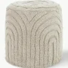 Poef Erika met getuft oppervlak^Ellos Home Outlet