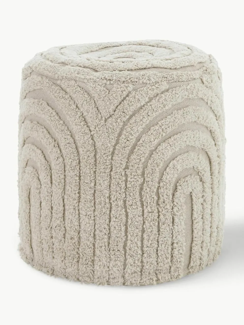 Poef Erika met getuft oppervlak^Ellos Home Outlet