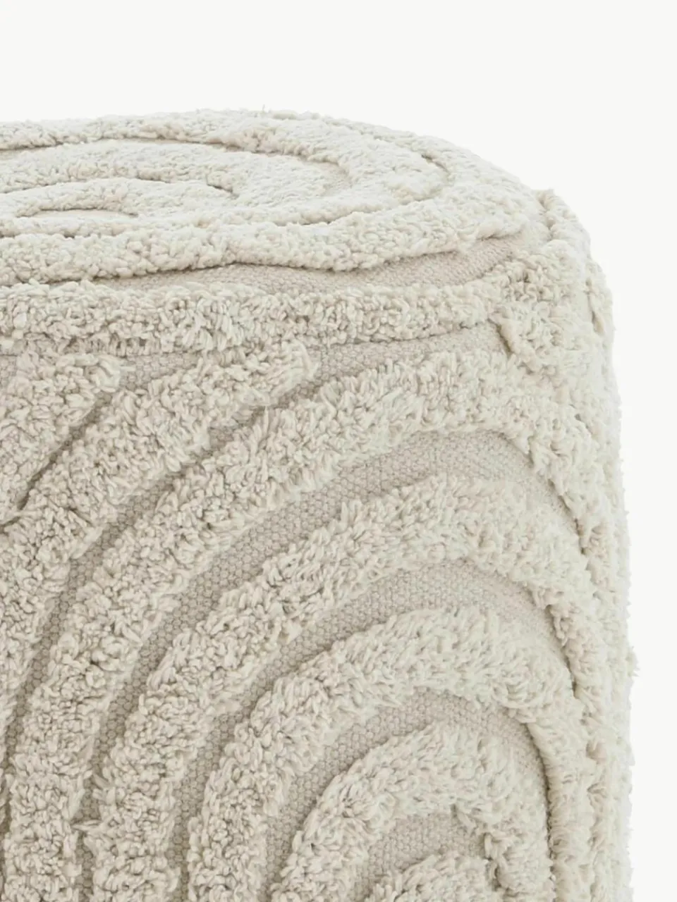 Poef Erika met getuft oppervlak^Ellos Home Outlet