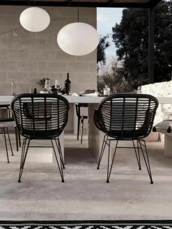 Polyrotan armstoelen Costa, 2 stuks^Westwing Collection Hot