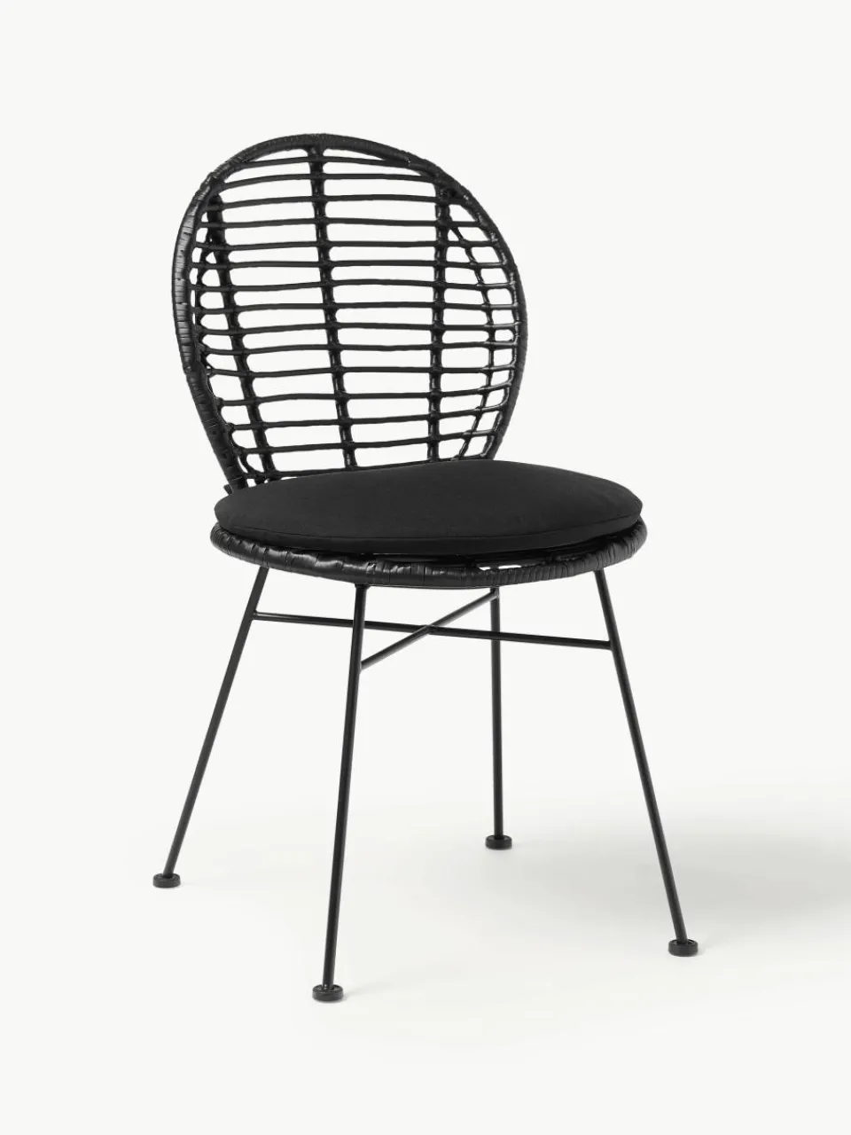 Polyrotan stoelen Cordula met stoelkussen, 2 stuks^Westwing Collection Online