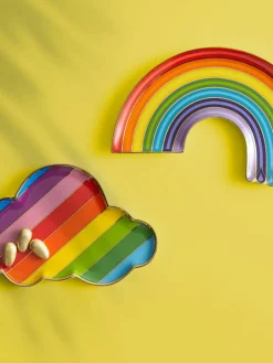 Porselein decoratief dienblad Rainbow met goudkleurig^Jonathan Adler Hot
