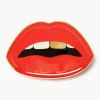 Porselein decoratief dienblad Lips met goudkleurig^Jonathan Adler Online